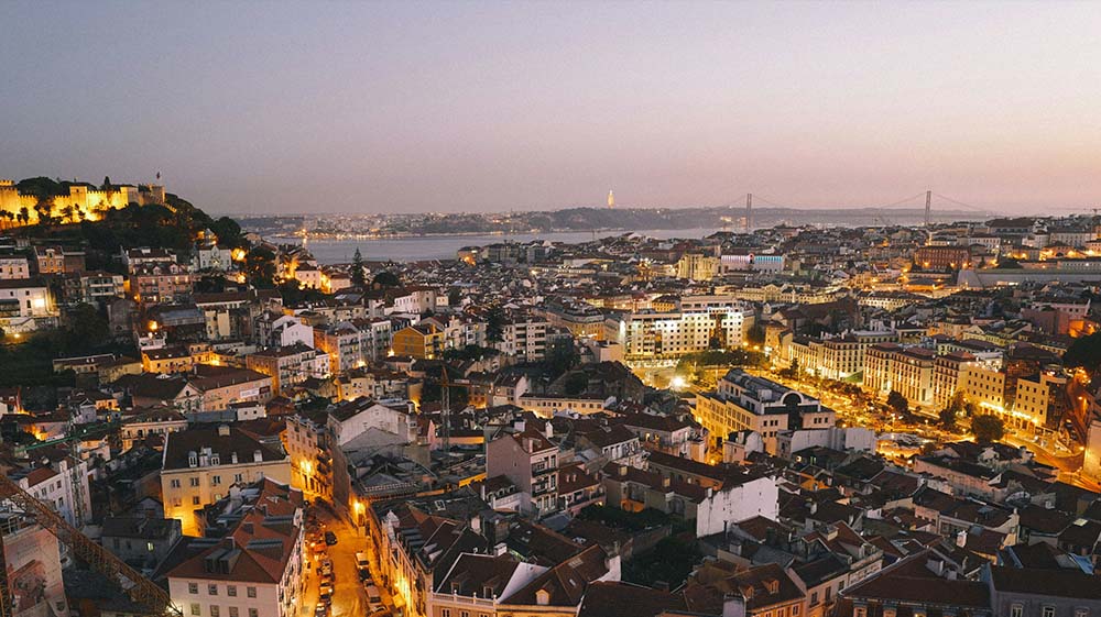 Lisbon City View at night