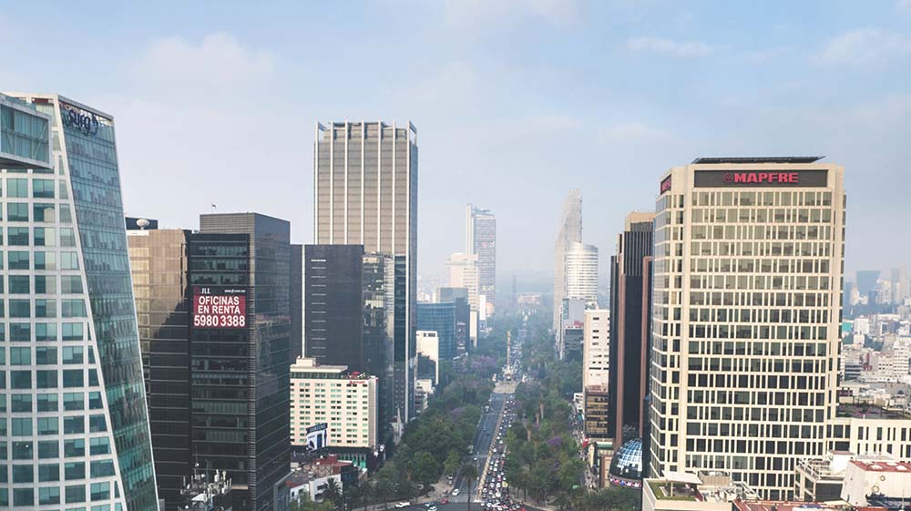 Mexico City Skyline during daylight