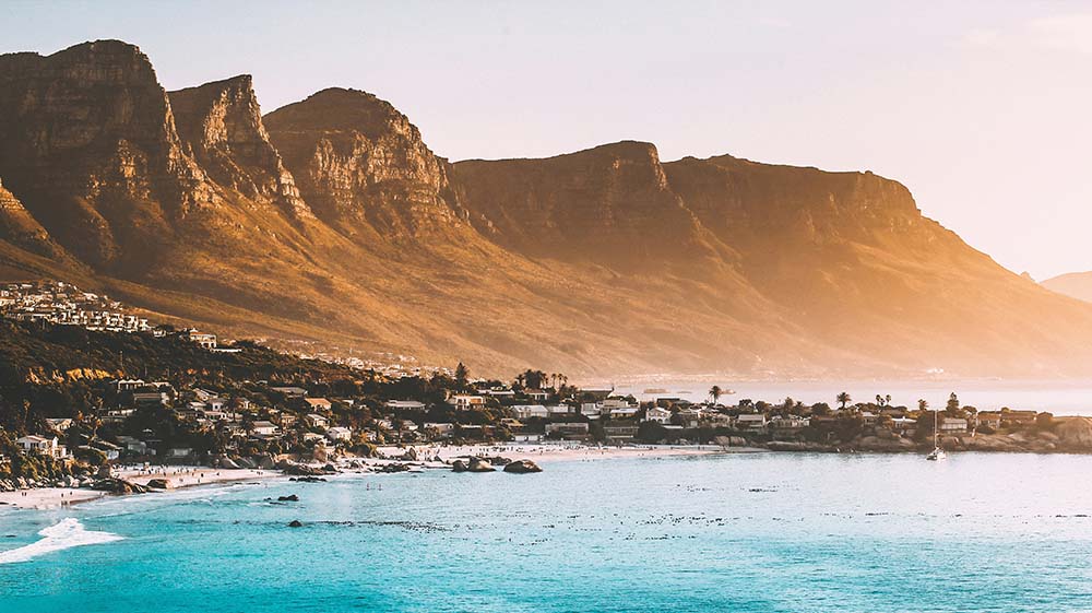 Cape Town helicopter view